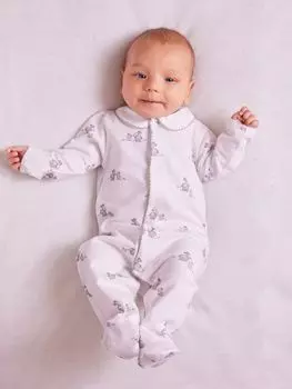 Комбинезон Trotters Lapinou Baby Bunny из органического хлопка, серый