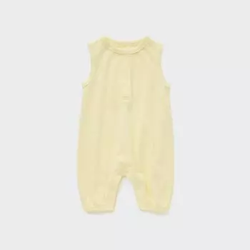 Комбинезон UNIQLO без рукавов с принтом, желтый