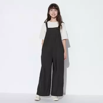 Комбинезон UNIQLO из смесового льна, черный