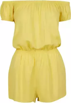 Комбинезон URBAN CLASSICS " Urban Classics женский короткий комбинезон с открытыми плечами" (1 шт.), желтый