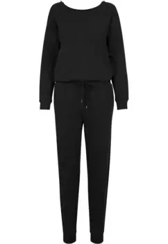 Комбинезон URBAN CLASSICS "Женский женский махровый комбинезон Urban Classics с длинными рукавами" (1 шт.), черный