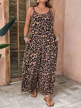 Комбинезон VCAY в леопардовом принте