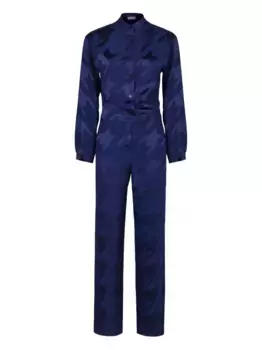 Комбинезон в ломаную клетку PT Torino, синий