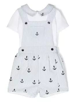 Комбинезон в полоску Patachou, белый