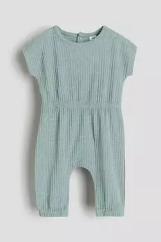 Комбинезон в рубчик H&M, зеленый