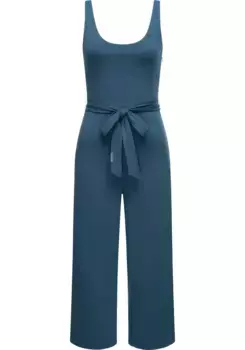Комбинезон в стиле Ragwear "Lisseta", длинный женский комбинезон с завязывающимся поясом, цвет Petrol