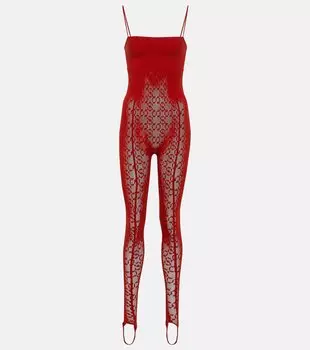 Комбинезон x simkhai с замысловатым узором Wolford, красный