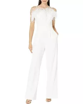 Комбинезон XSCAPE Long Jumpsuit Scuba Crepe Feather, белый