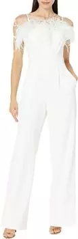 Комбинезон XSCAPE Long Jumpsuit Scuba Crepe Feather, белый
