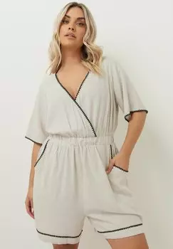 Комбинезон Yours Clothing, бежевый