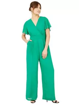 Комбинезон Yumi Angel с широкими рукавами, зеленый