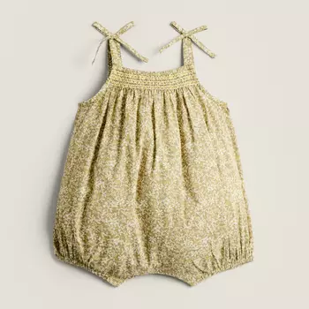 Комбинезон Zara Home Children’s Floral Cotton Beach, зеленый