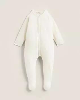 Комбинезон Zara Home Velour, кремовый