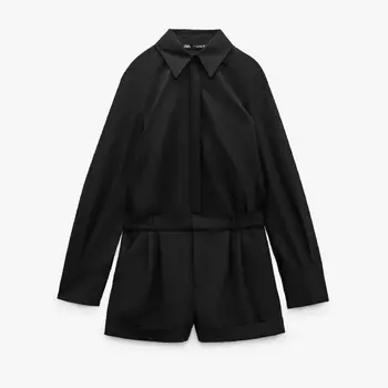 Комбинезон Zara Shirt-style, черный