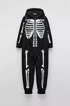 Комбинезон Zara Skeleton, черный