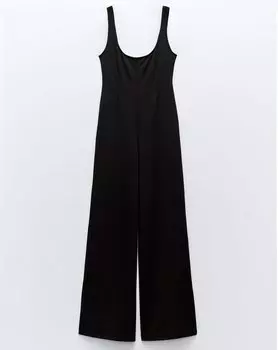 Комбинезон Zara With Topstitching, черный
