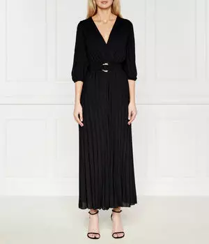 Комбинезон женский Liu Jo плиссированный с глубоким вырезом, черный