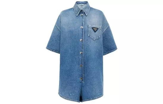 Комбинезон женский синий Prada