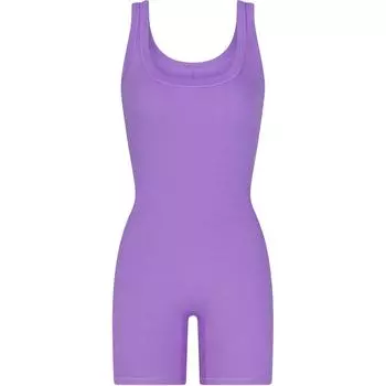 Комбинезон женский SKIMS COTTON RIB ONESIE ULTRA VIOLET/Ultraviolet