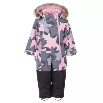 Комбинезон зимний Lenne Baby Skip, розовый / черный