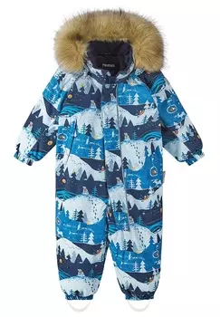 Комбинезон зимний Reima Reimatec Lappi с капюшоном, темно-синий