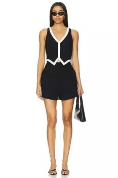 Комбинезончик риган Amanda Uprichard, черный