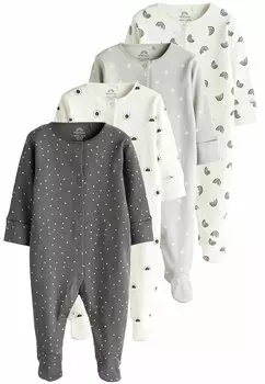 Комбинезоны 4 PACK PRINTED Next, цвет monochrome