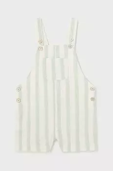 Комбинезоны из смесового льна для малышей Mayoral, зеленый