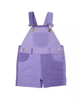 Комбинезоны унисекс в тон с цветными блоками — Baby, Little Kid, Big Kid Dotty Dungarees, цвет Purple