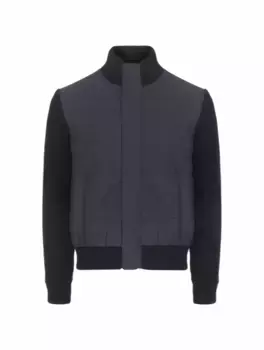 Комбинированная куртка Herno, тёмно-синий