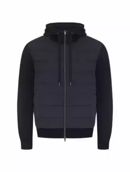 Комбинированная куртка Herno, тёмно-синий