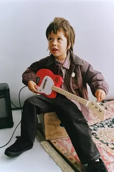 Комбинированная куртка с карманами ZARA, бордовый