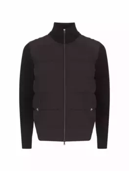 Комбинированная куртка с логотипом Herno, черный