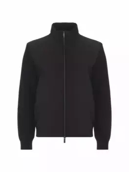 Комбинированная куртка с логотипом Moncler, черный