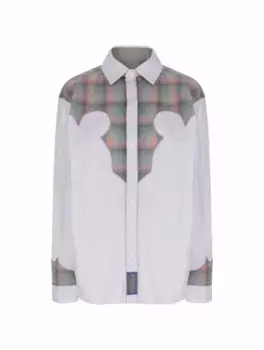 Комбинированная рубашка Maison Margiela, мультиколор