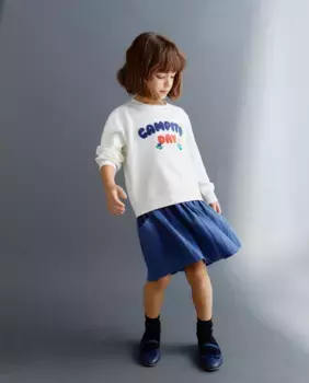 Комбинированное детское платье Kids El Corte Ingls, белый