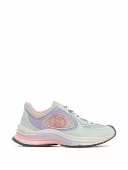 Комбинированные кроссовки Gucci Run Gucci, мультиколор