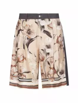 Комбинированные шорты с принтом Dolce&Gabbana, мультиколор