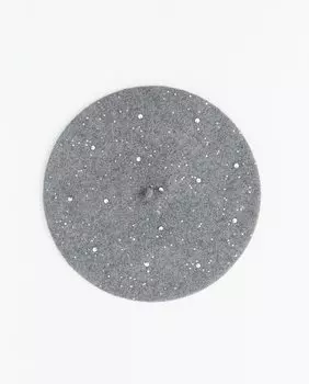 Комбинированный берет с пайетками Sfera, серый
