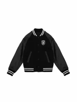 Комбинированный бомбер с логотипом Dsquared2, черный