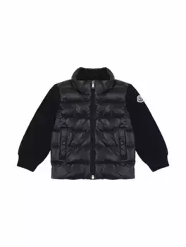 Комбинированный кардиган Moncler, тёмно-синий