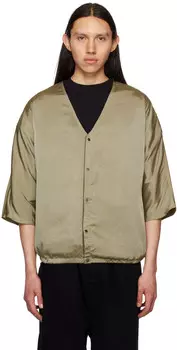 Комбинированный кардиган rito structure, хаки