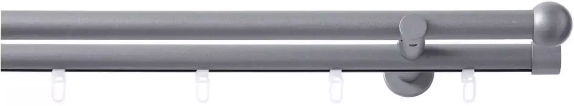 Комбинированный карниз Good Life "Bola", 2 направляющие, фиксированный размер 120 см, 20 мм, цвет anthrazit