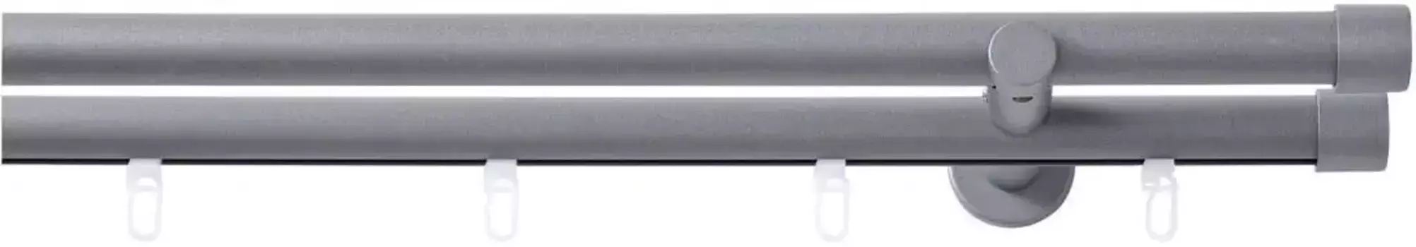 Комбинированный карниз Good Life "Gorra", 2-х направляющий, фиксированного размера 320 см, 20 мм, цвет anthrazit