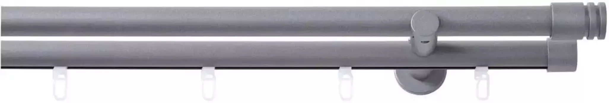 Комбинированный карниз Good Life "Mira", 2-х направляющий, фиксированного размера 320 см, 20 мм, цвет anthrazit