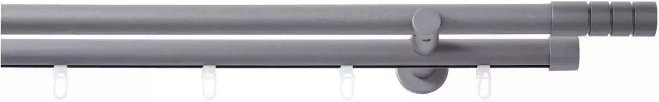 Комбинированный карниз Good Life "Ranura", 2 направляющие, фиксированный размер 320 см, 20 мм, цвет anthrazit