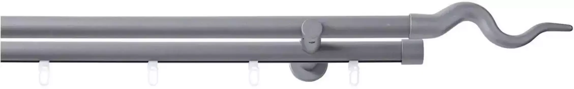 Комбинированный карниз Good Life "Sepa", 2-х направляющий, фиксированного размера 320 см, 20 мм, цвет anthrazit