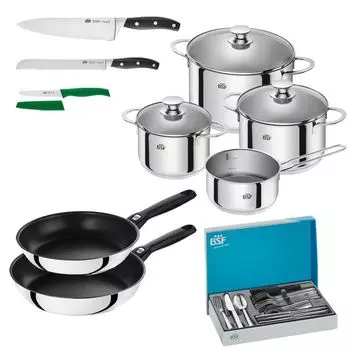 Комбинированный набор BSF, 10 шт, серебро