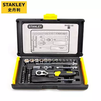 Комбинированный набор крепежных инструментов STANLEY, 35 предметов диаметром 6,3 мм (единица измерения: комплект) 94-691-22