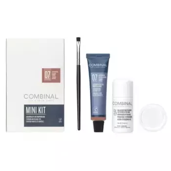 Комбинированный натуральный каштановый набор для ресниц и бровей Perron Rigot